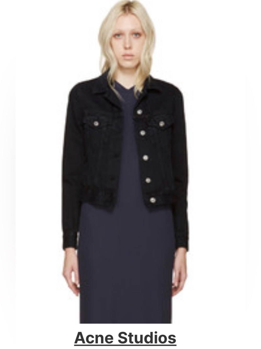 ACNE STUDIOS BLACK DENIM JACKET